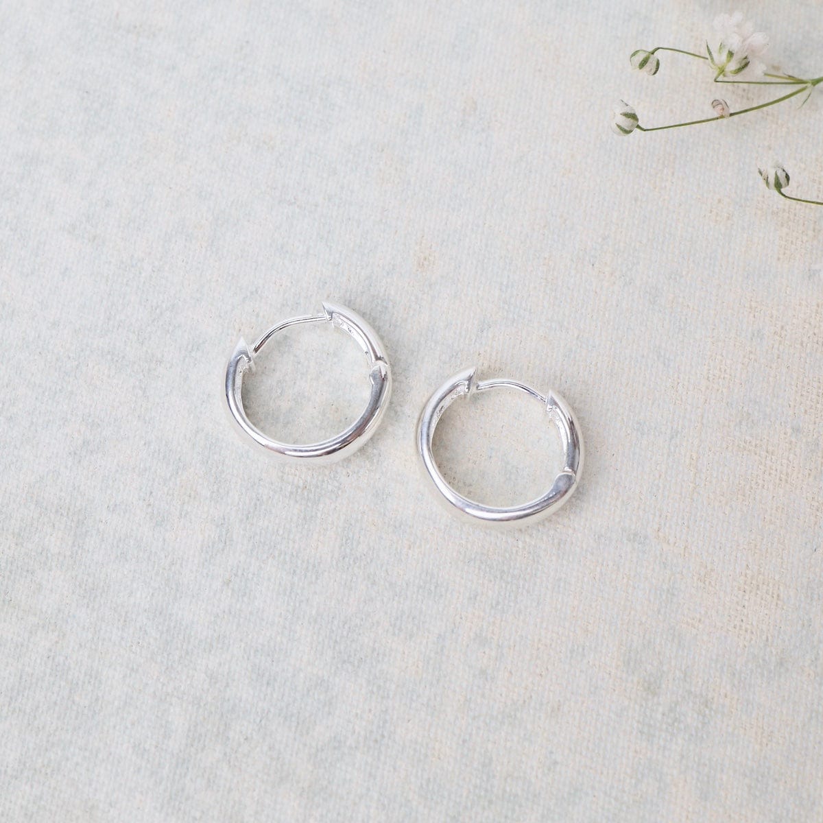 EAR Perfect Little Click Huggie Hoops - Sterling Silver