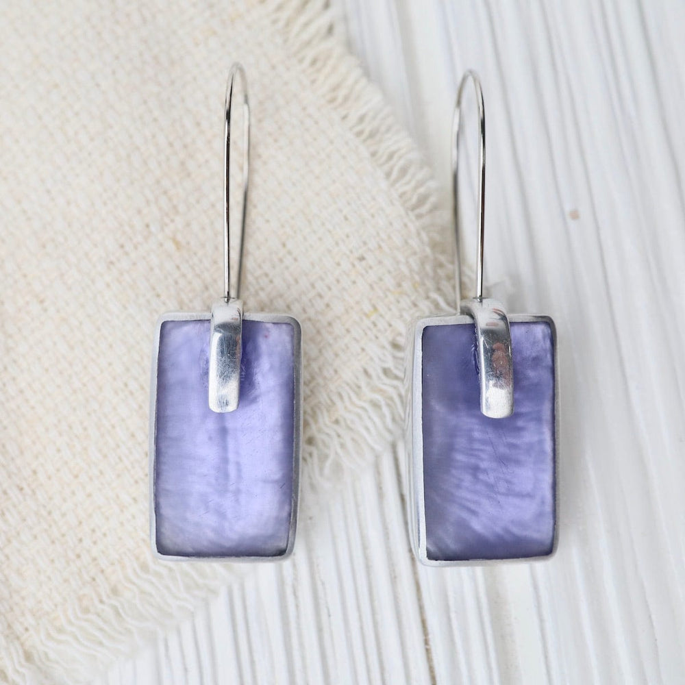 EAR Periwinkle Rectangle Earrings