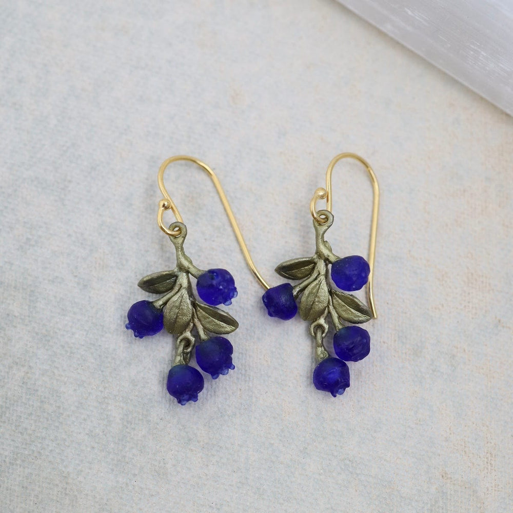 EAR Petite Blueberry Dangle Wire Earrings