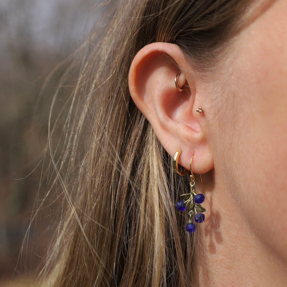 EAR Petite Blueberry Dangle Wire Earrings