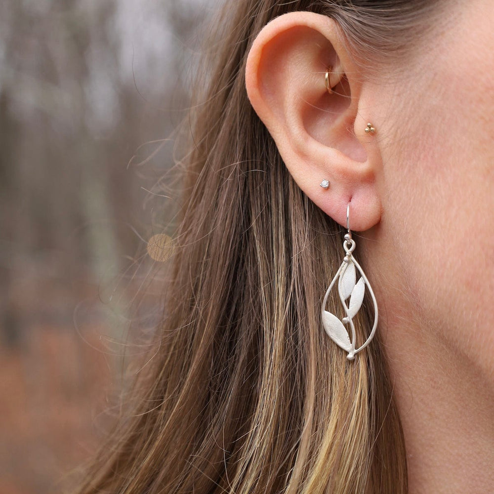 EAR Petite Floral Teardrop Earrings