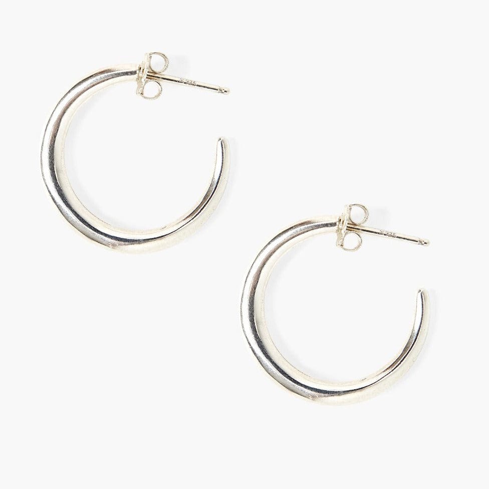 EAR Petite Infinity Hoop Silver Earrings
