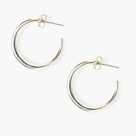 EAR Petite Infinity Hoop Silver Earrings