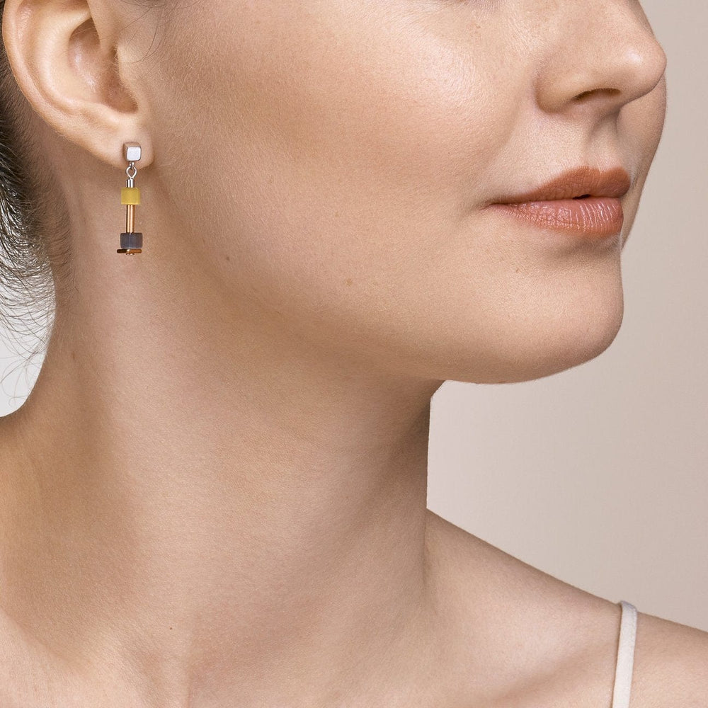 
                      
                        EAR Petite Olive Peach Geo Cube Earrings
                      
                    