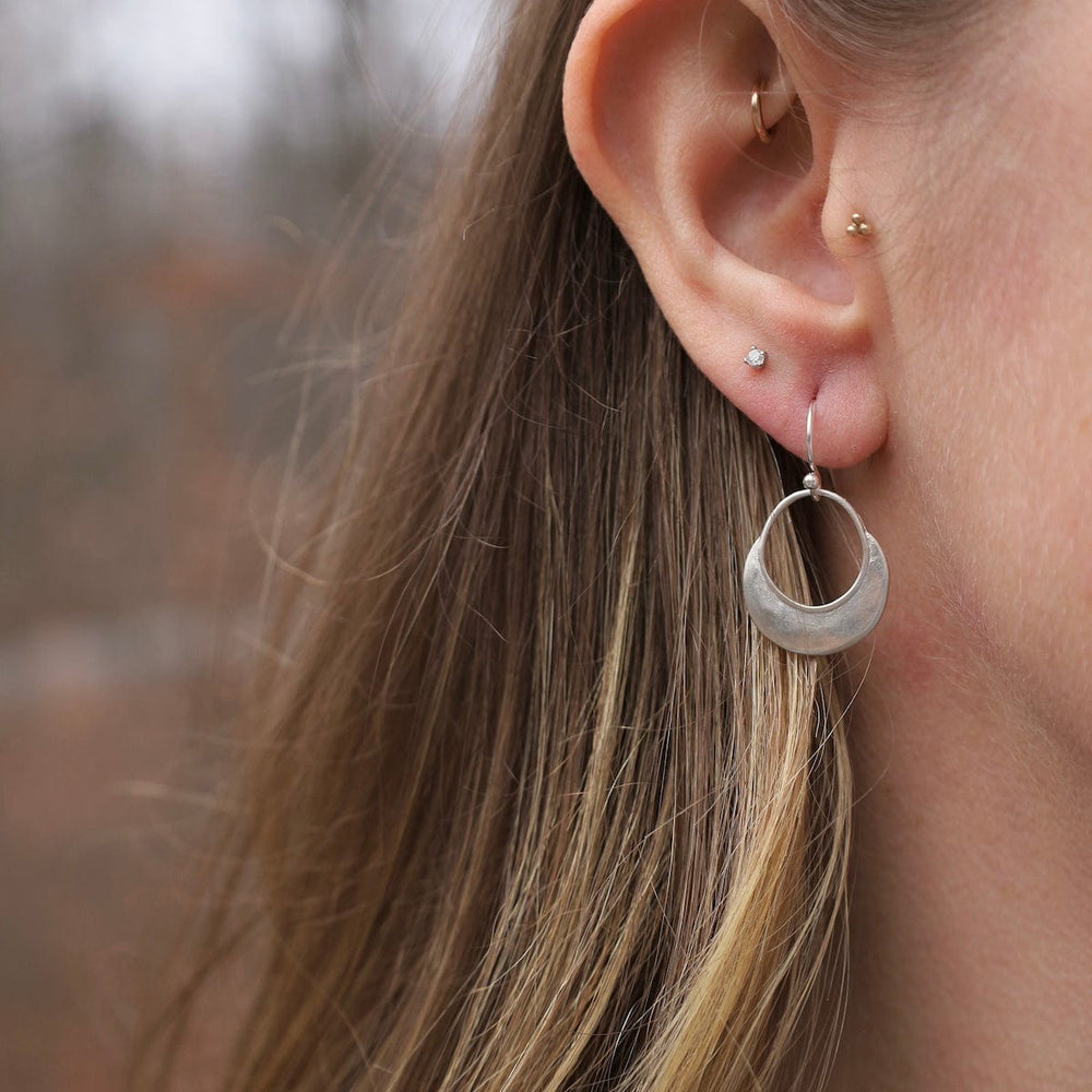 EAR Petite Teardrop Circle Earrings