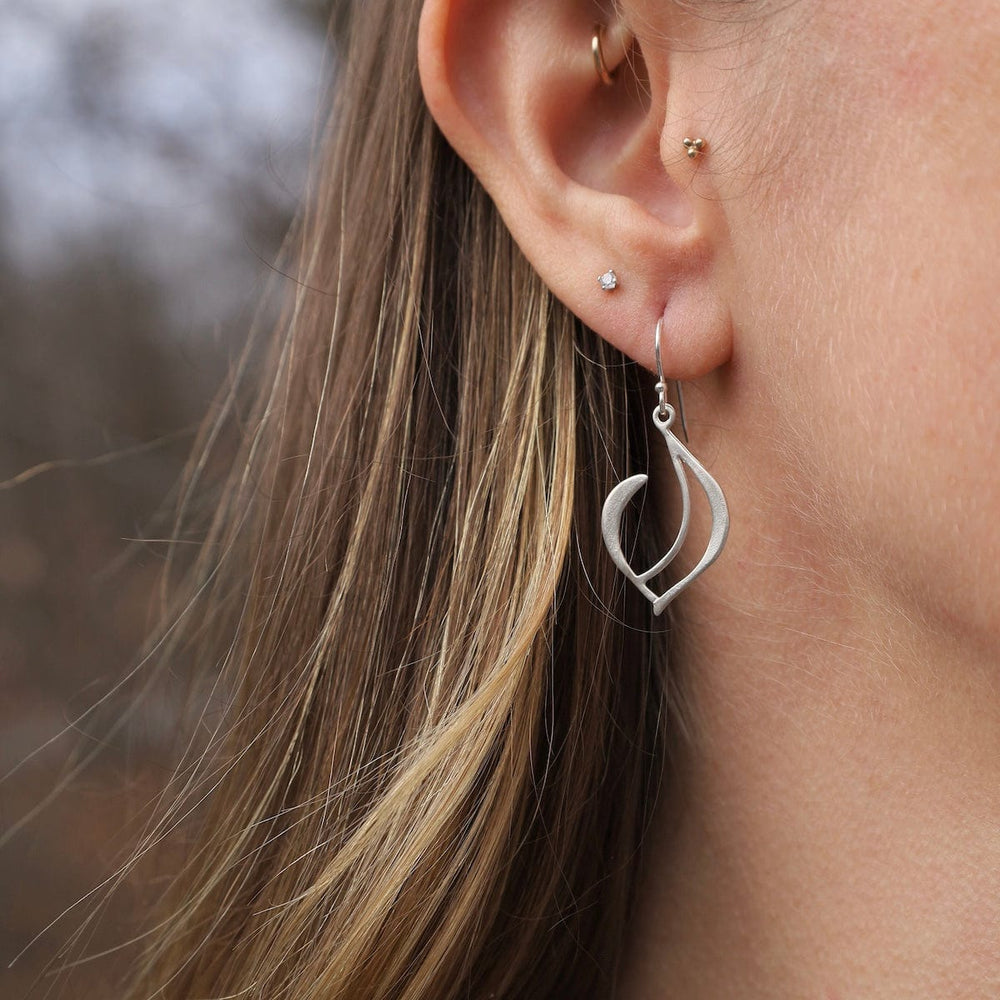 EAR Petite Teardrop Crescent Earrings