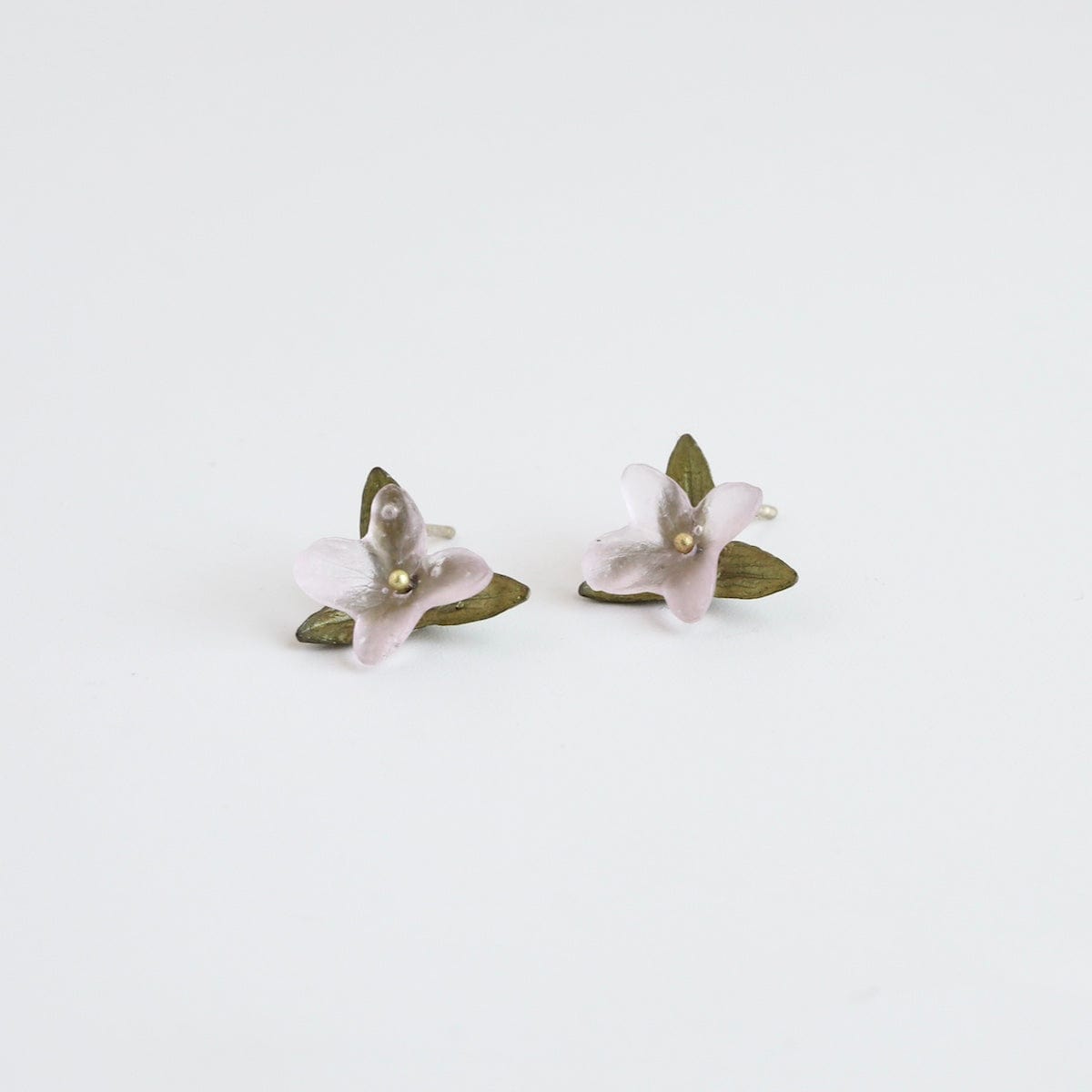 EAR Pink Hydrangea Stud Earrings