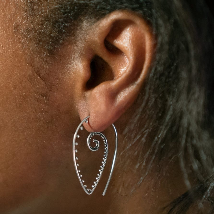 
                      
                        EAR Pointed Granulation Spiral Hoops
                      
                    