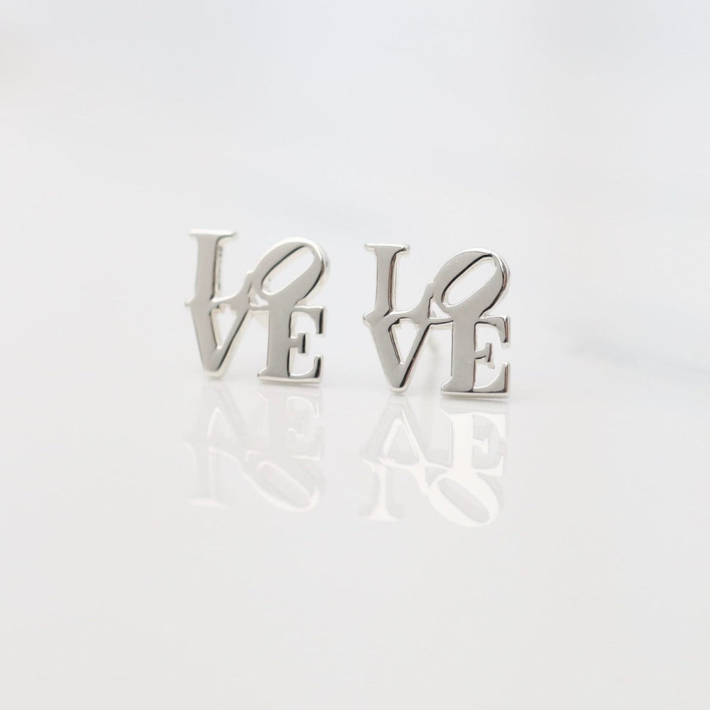 
                  
                    EAR Polished Silver LOVE Stud Earrings
                  
                