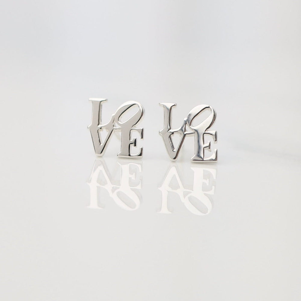 
                  
                    EAR Polished Silver LOVE Stud Earrings
                  
                