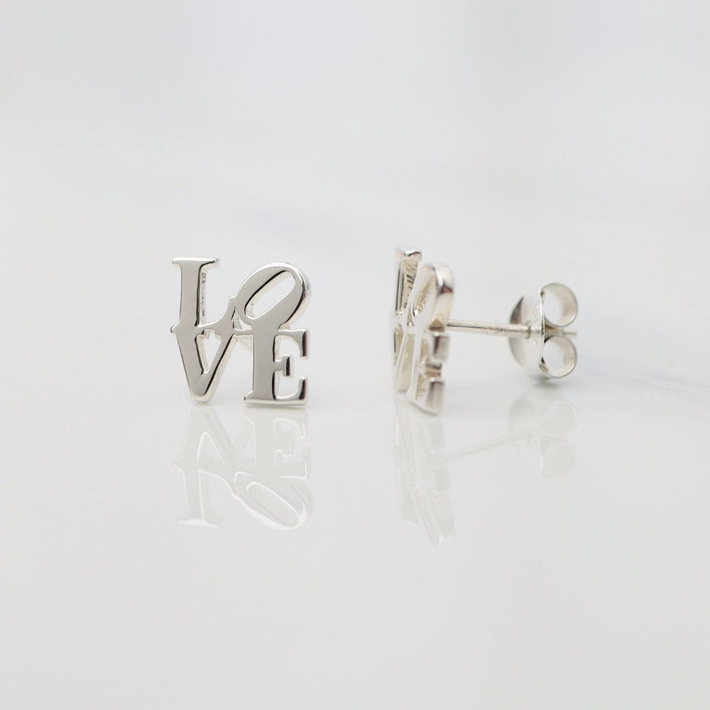 
                  
                    EAR Polished Silver LOVE Stud Earrings
                  
                