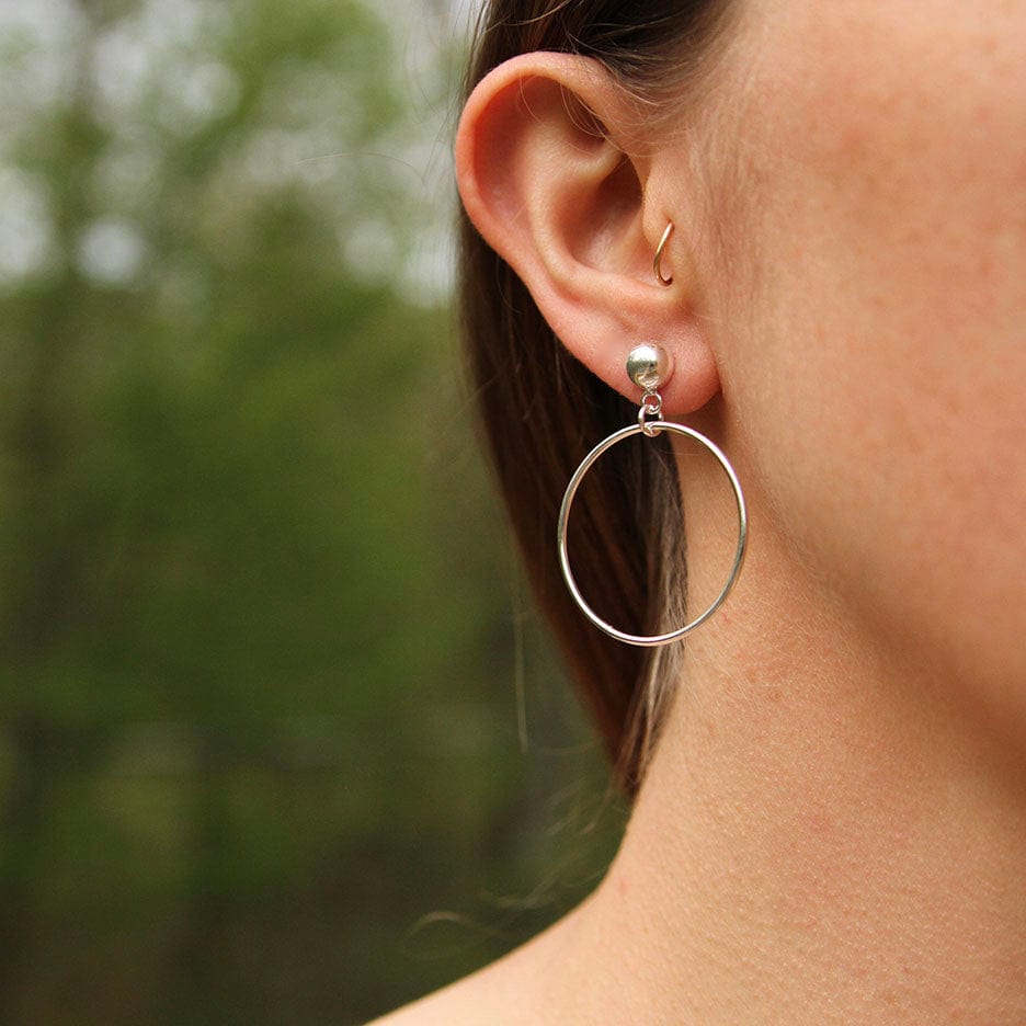 EAR Post With Hoop