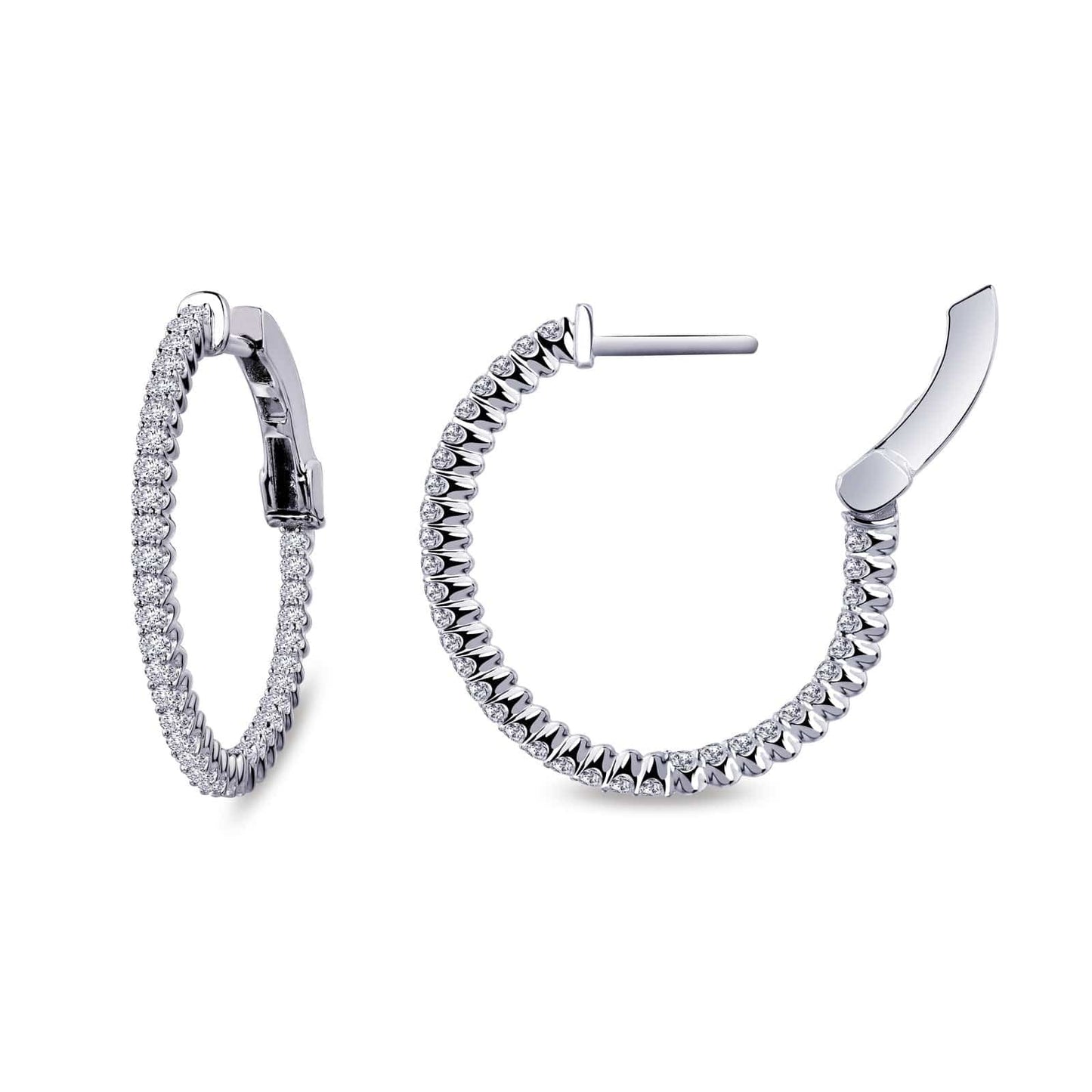 EAR-PPL 25 mm Hoop Earrings