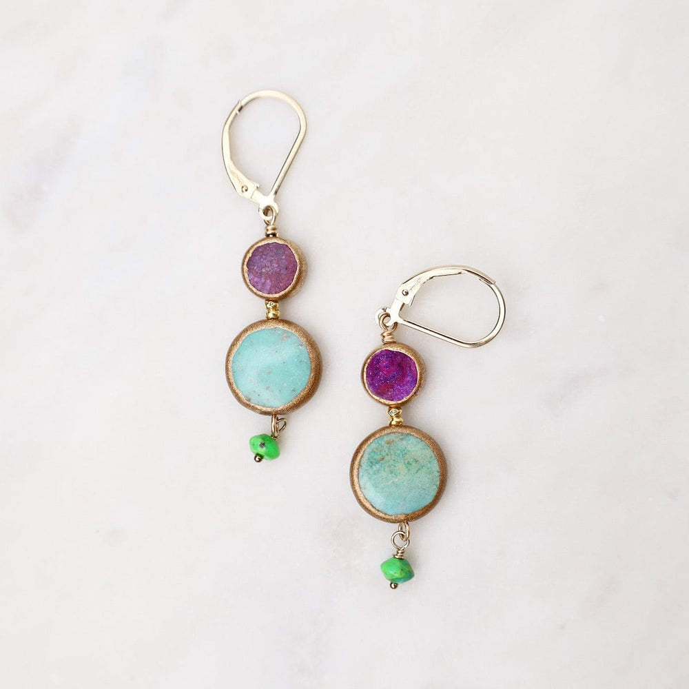 
                      
                        EAR Purple & Blue Turquoise Drop Earrings
                      
                    