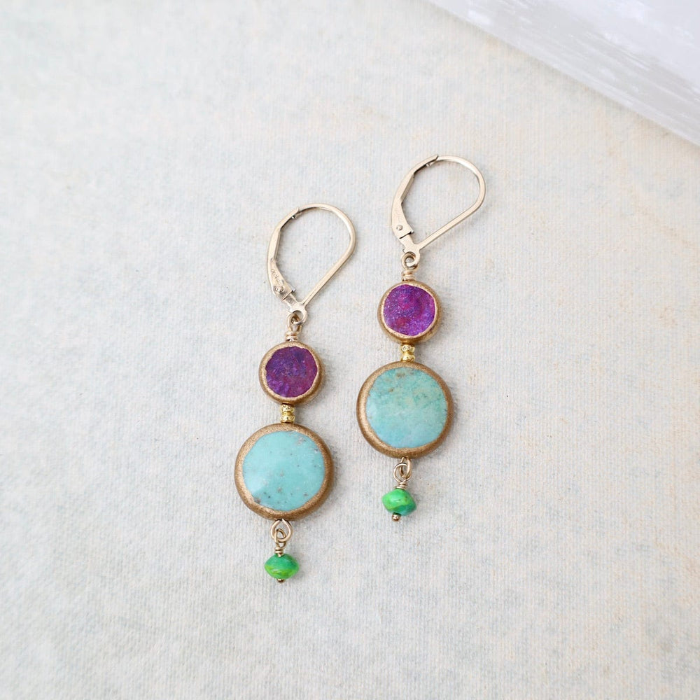 
                      
                        EAR Purple & Blue Turquoise Drop Earrings
                      
                    