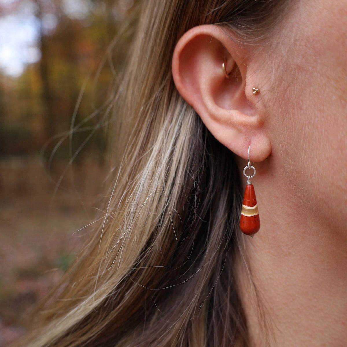 EAR Red Jasper Earrings