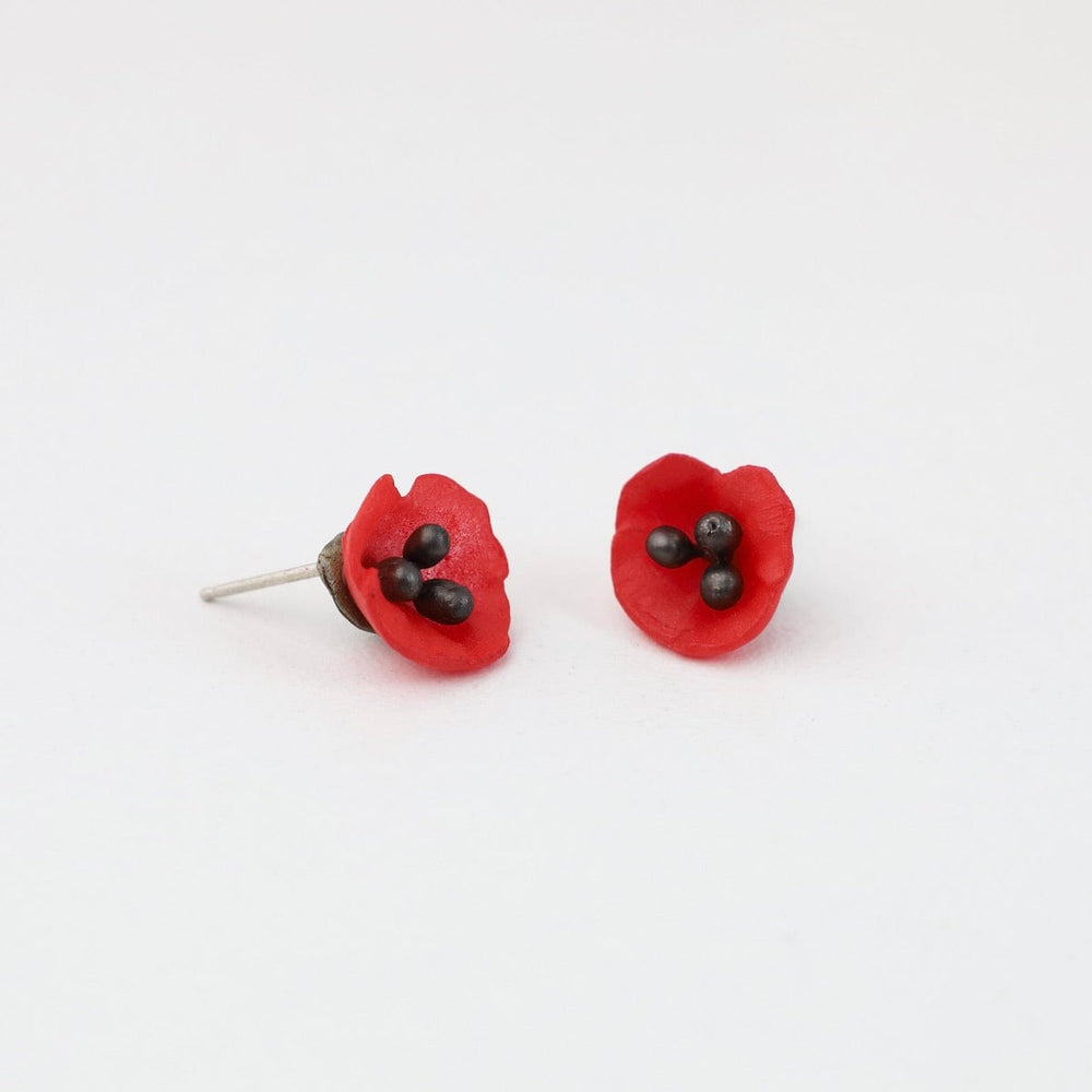 EAR Red Poppy Post Earring