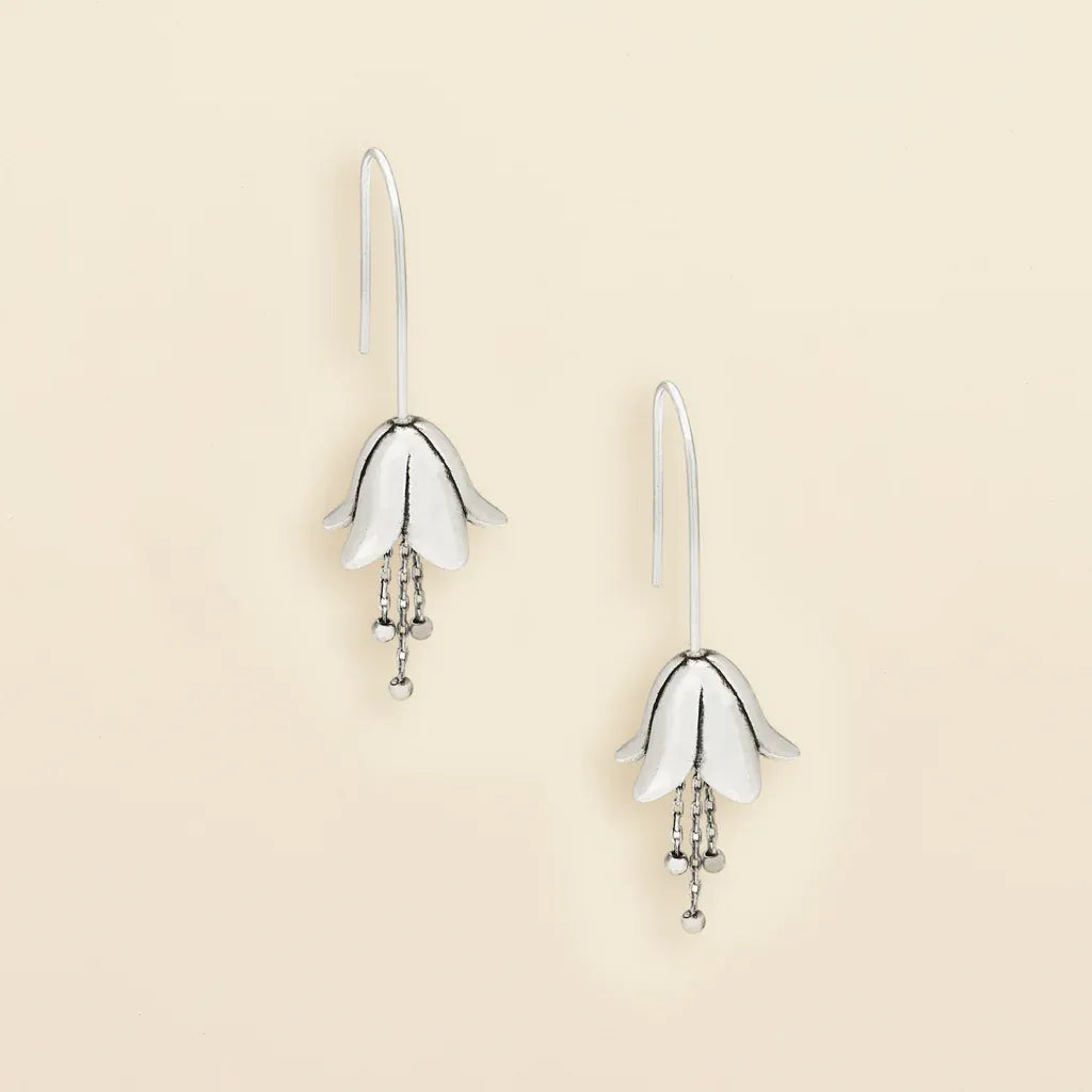 EAR Refined Icon Earring - Lily Drop Earring/Silver