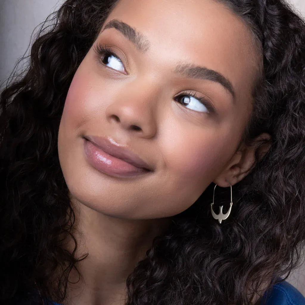 EAR Refined Icon Earring - Swallow Hoop/Silver