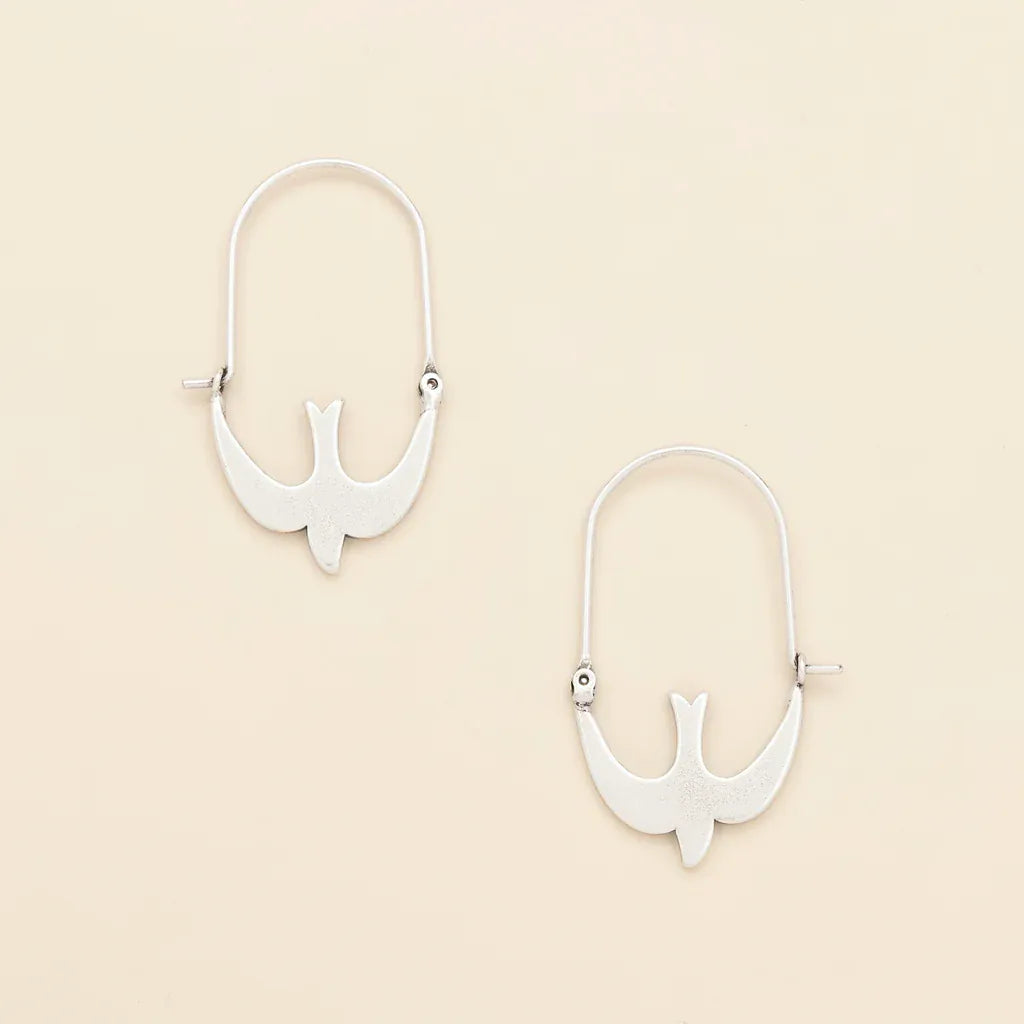 EAR Refined Icon Earring - Swallow Hoop/Silver