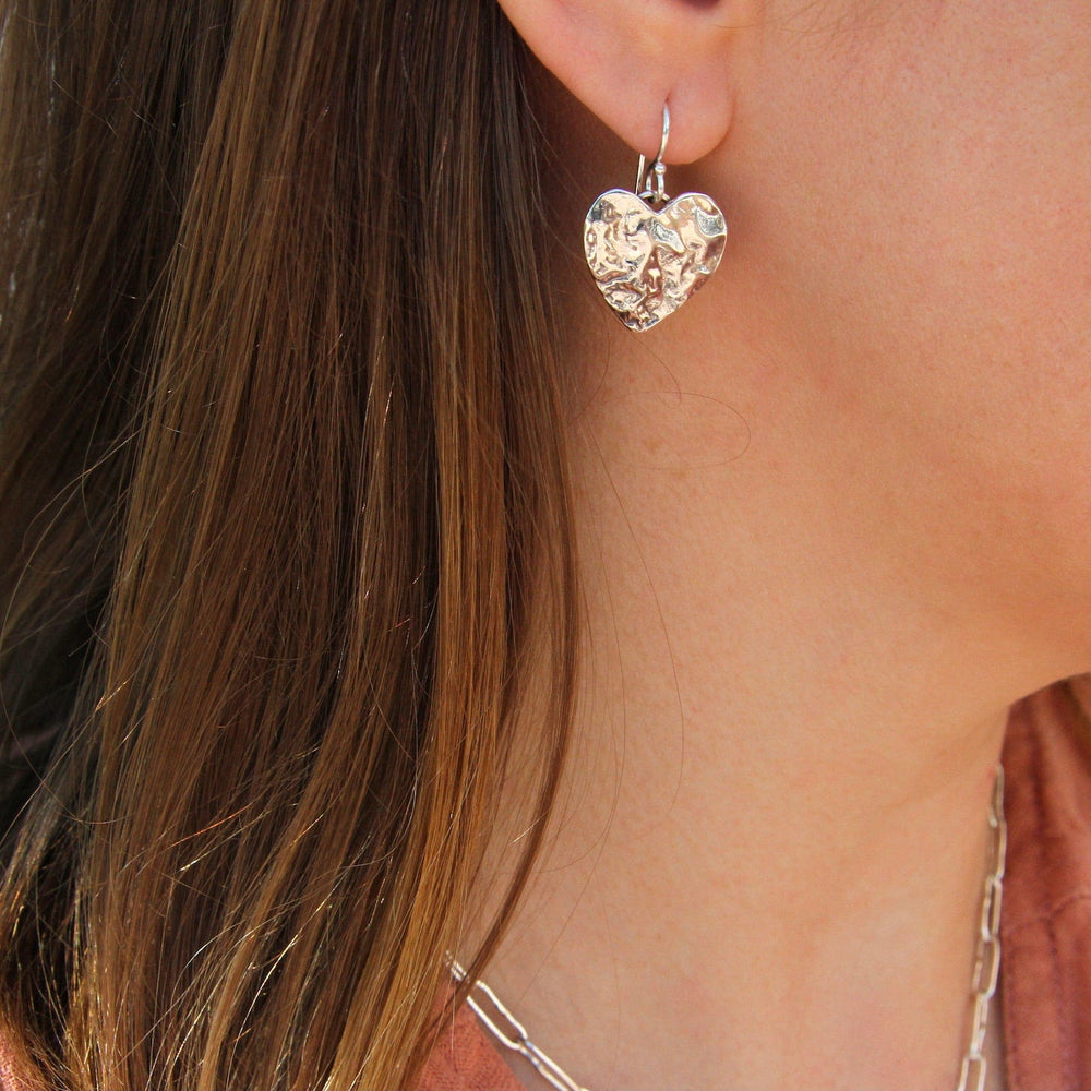 
                      
                        EAR Reticulated Silver Heart Earrings
                      
                    