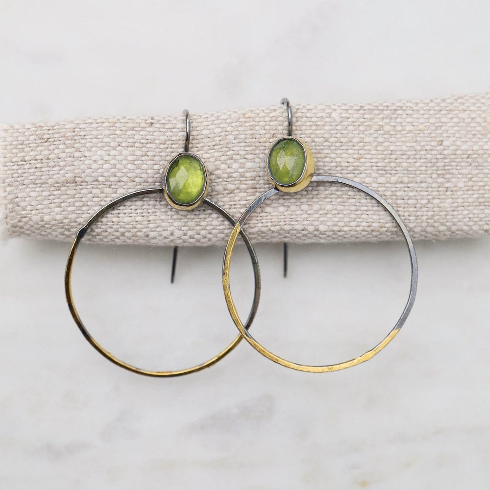 
                      
                        EAR Rim Hoop Earrings with Vessonite
                      
                    