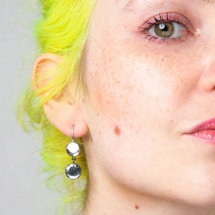 EAR Round Double Mirror Earring