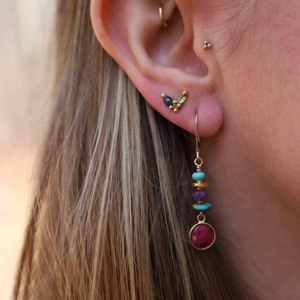 
                      
                        EAR Ruby Round Earrings
                      
                    