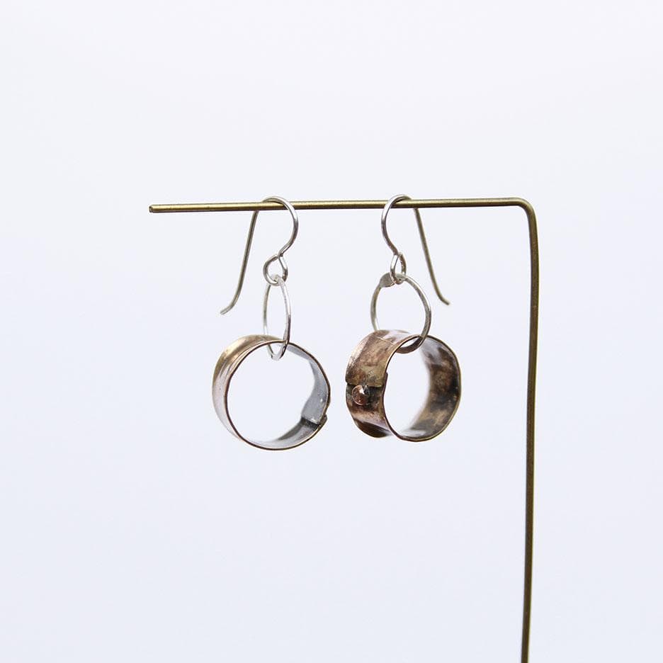 
                  
                    EAR Rugged Brass Hoop Earring
                  
                