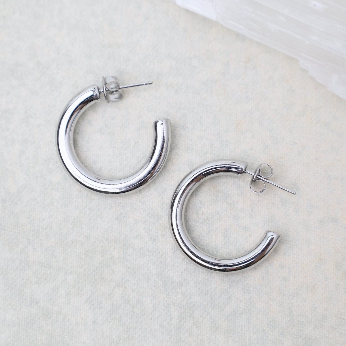 EAR-S.STL 25mm Weightless Hoops in Stainless Steel