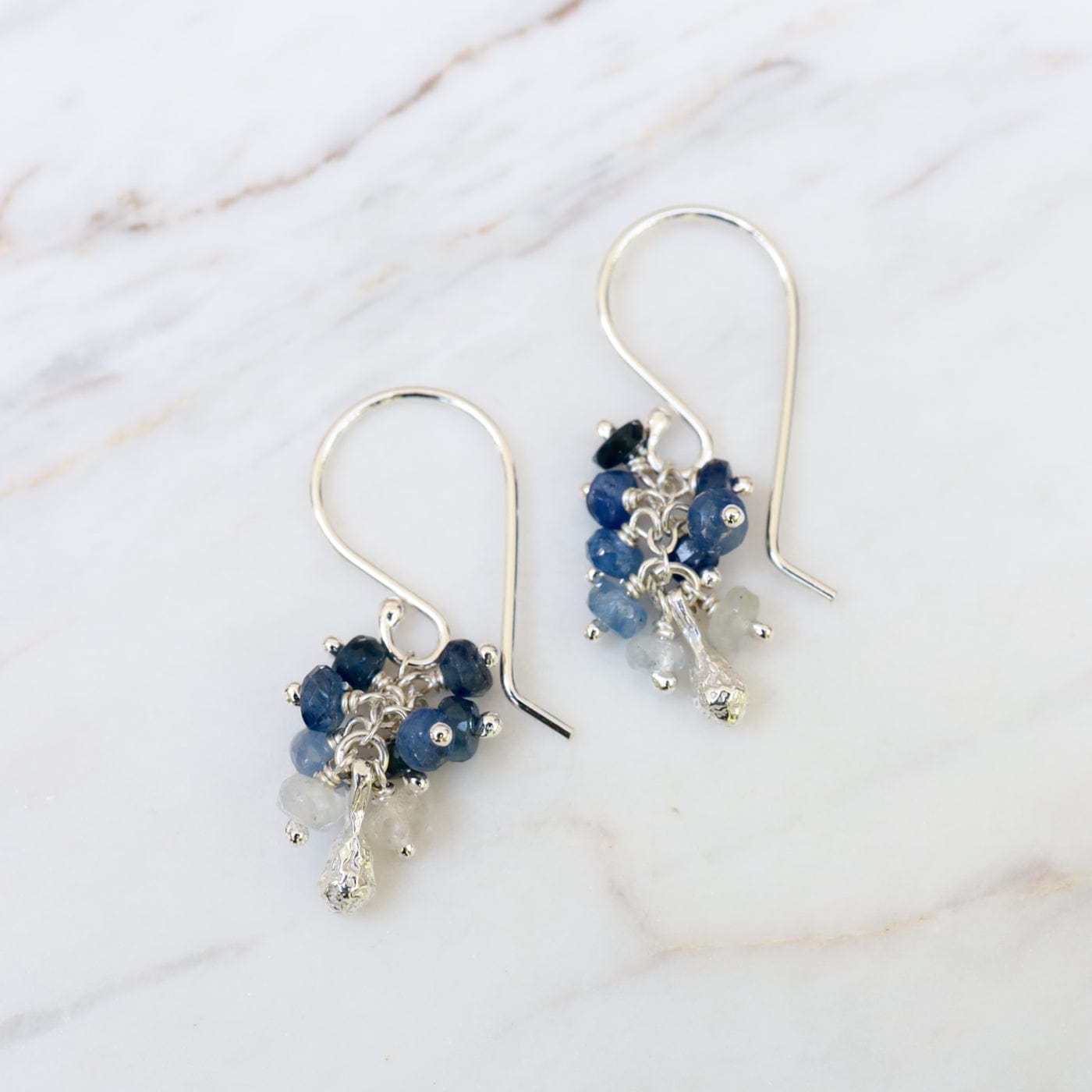 EAR Seed Pod Cluster Earring - Sapphire