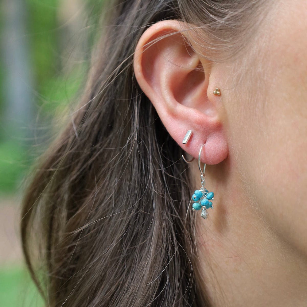 EAR Seed Pod Cluster Earring - Turquoise