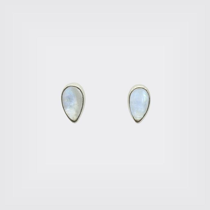 
                      
                        EAR Shiny Little Rainbow Moonstone Tear Drop Stud
                      
                    