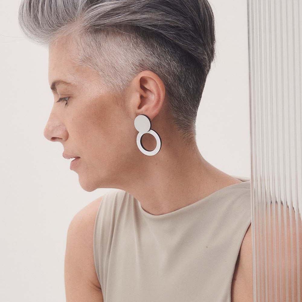 EAR Silver Abstraction Earrings