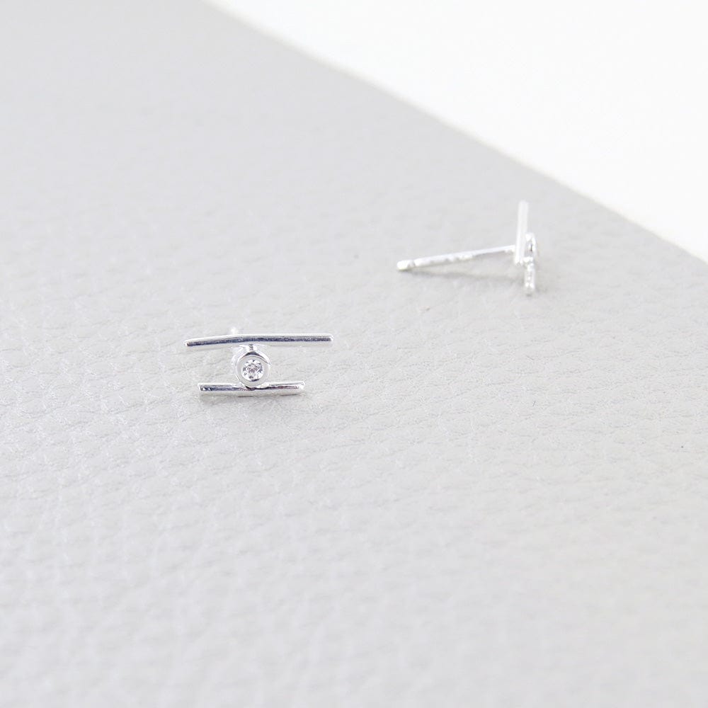 
                      
                        EAR SILVER BARS AND CZ POST EARRINGS
                      
                    