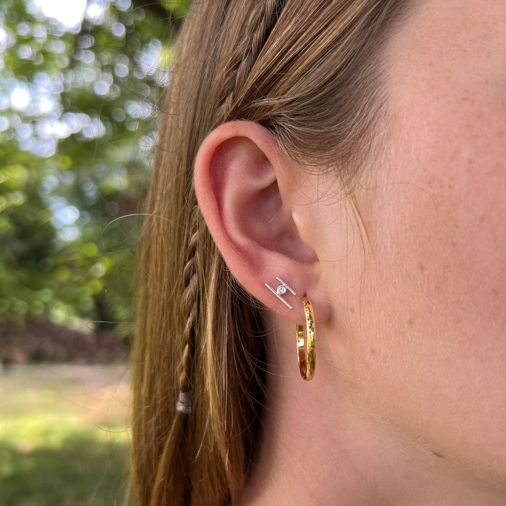 
                      
                        EAR Silver Bars and CZ Post Earrings
                      
                    