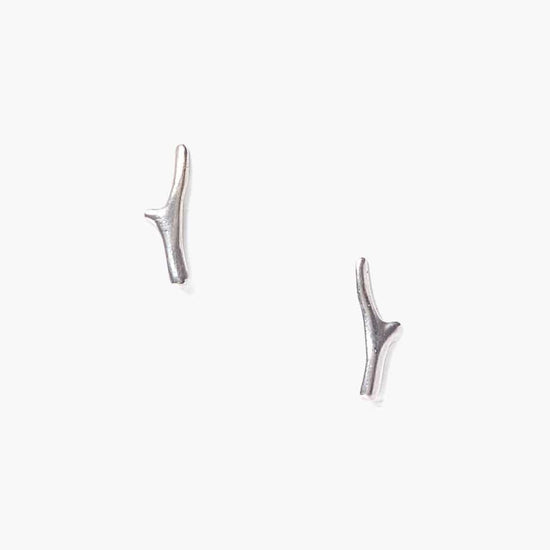 EAR Silver Branch Stud Earrings