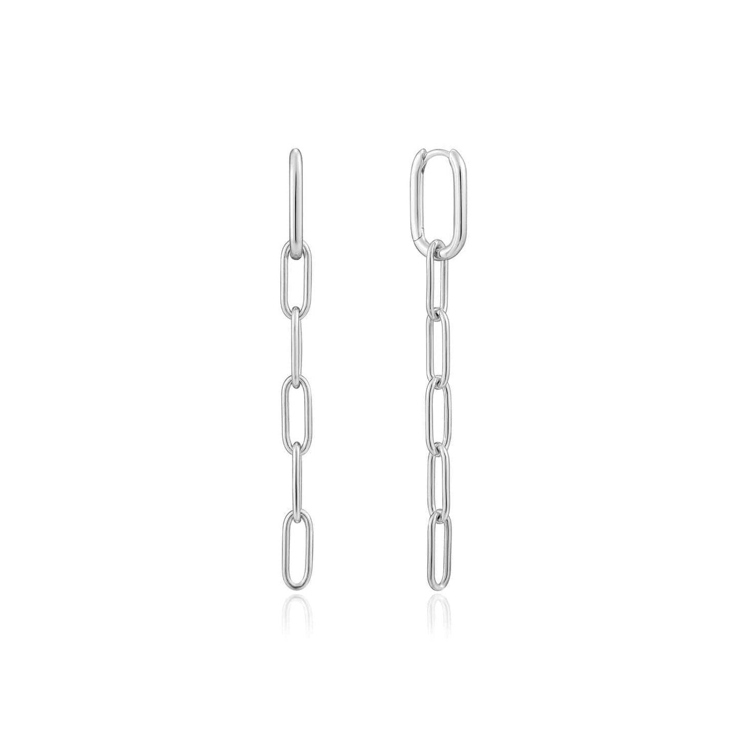 Load image into Gallery viewer, EAR Silver Cable Link Drop Earrings
