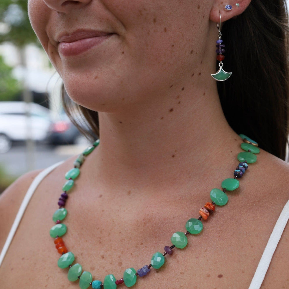 
                  
                    EAR Silver Chrysoprase Anchor Earrings
                  
                