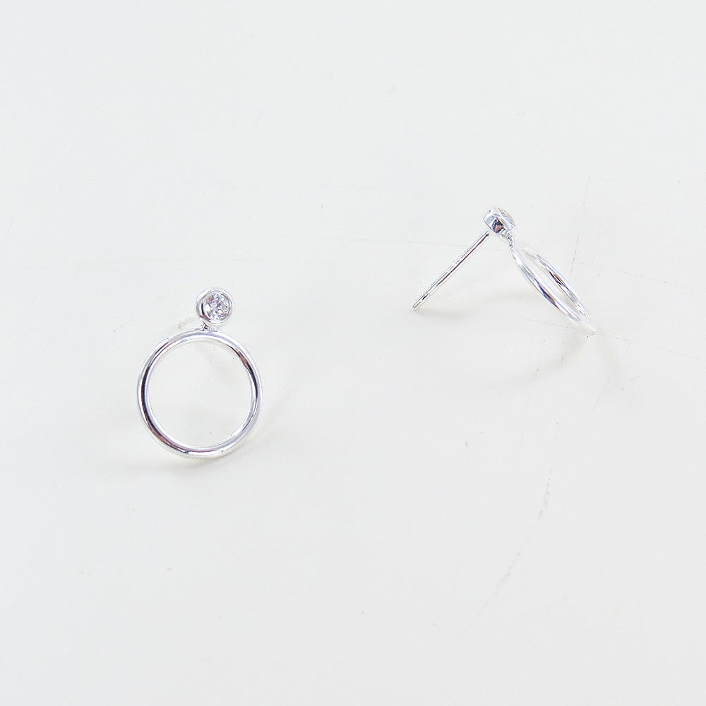 
                      
                        EAR Silver Circle & CZ Stack Earrings
                      
                    