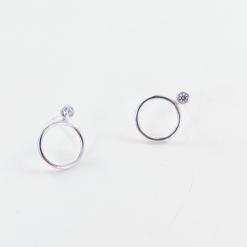 
                      
                        EAR Silver Circle & CZ Stack Earrings
                      
                    