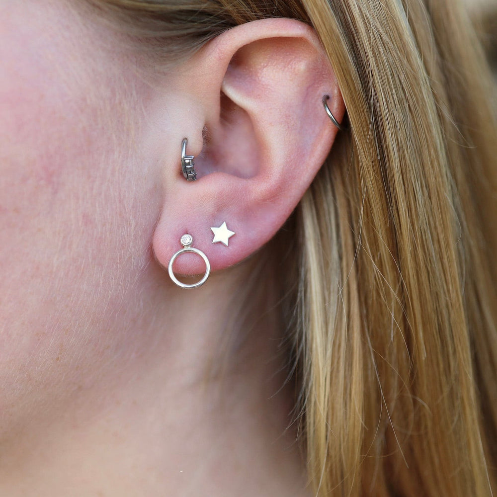 
                      
                        EAR Silver Circle & CZ Stack Earrings
                      
                    