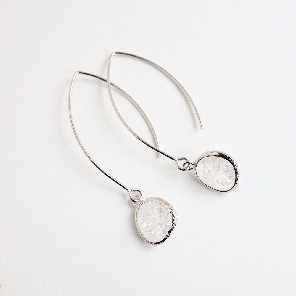 
                  
                    EAR Silver Clear Rock Crystal Dangle Earring
                  
                