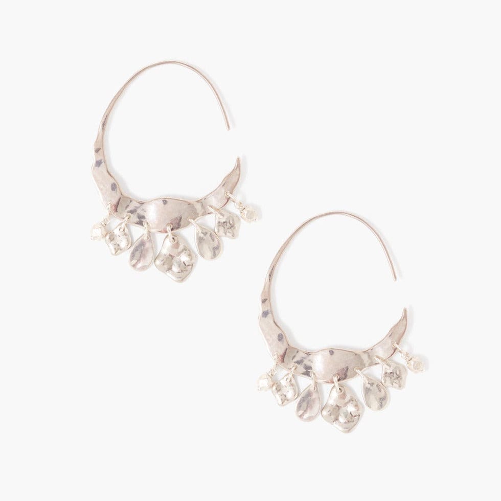 EAR Silver Crescent Earrings