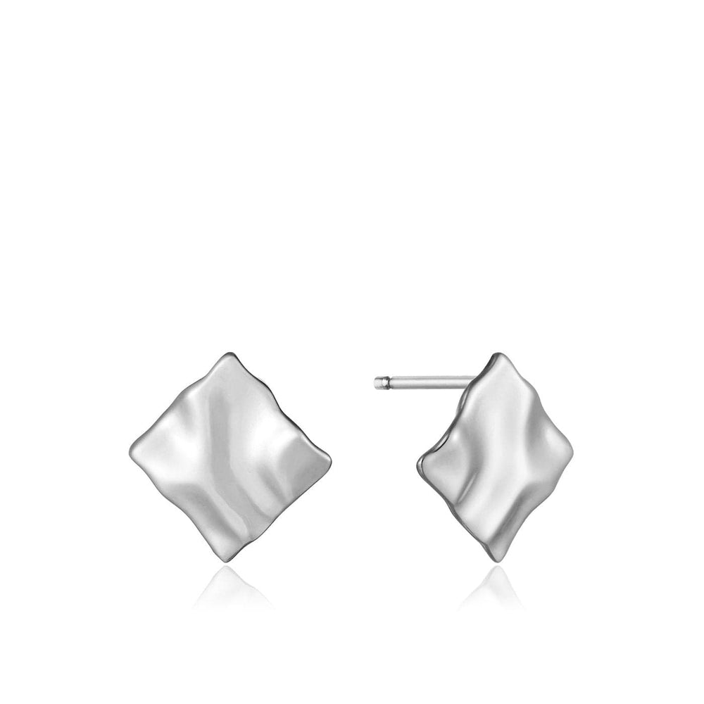 
                      
                        EAR Silver Crush Mini Square Stud Earrings
                      
                    