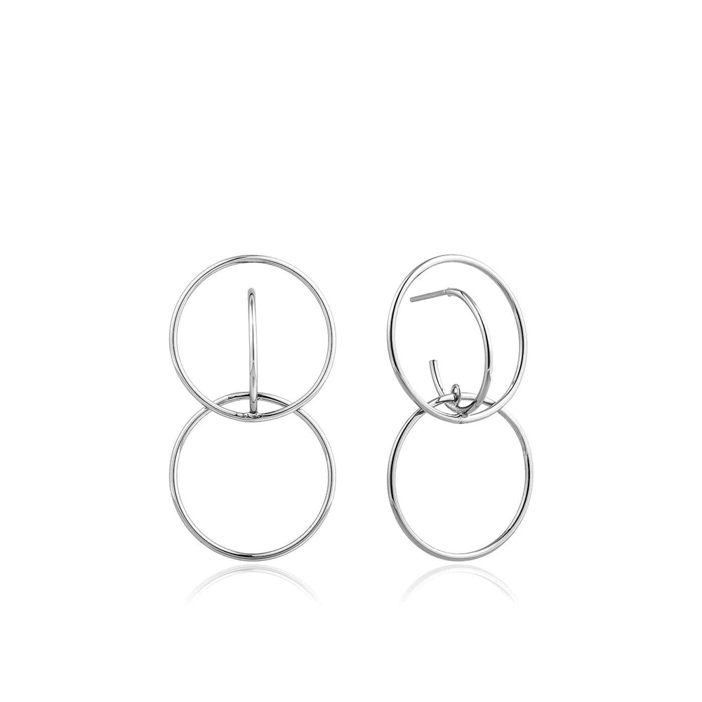 
                      
                        EAR Silver Double Circle Front Earrings
                      
                    