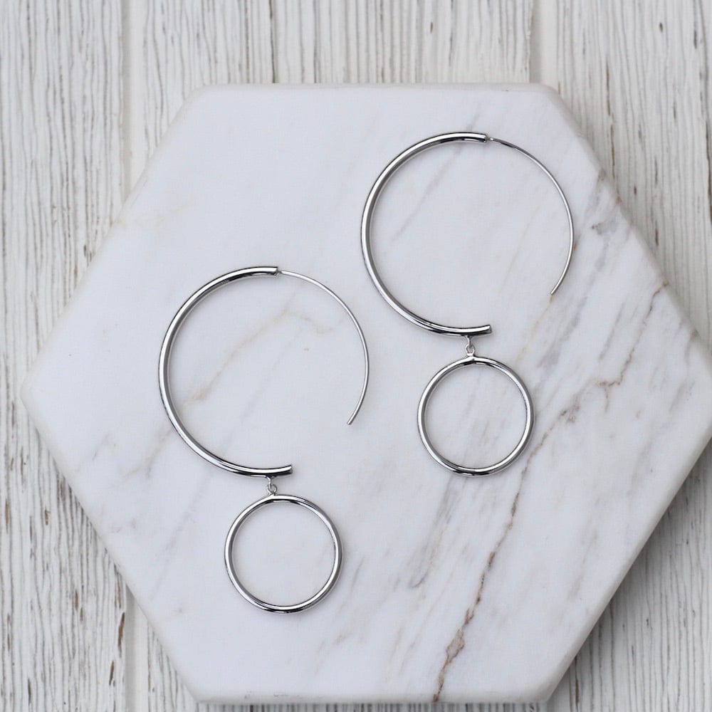 
                      
                        EAR Silver Double Hoop Earrings
                      
                    