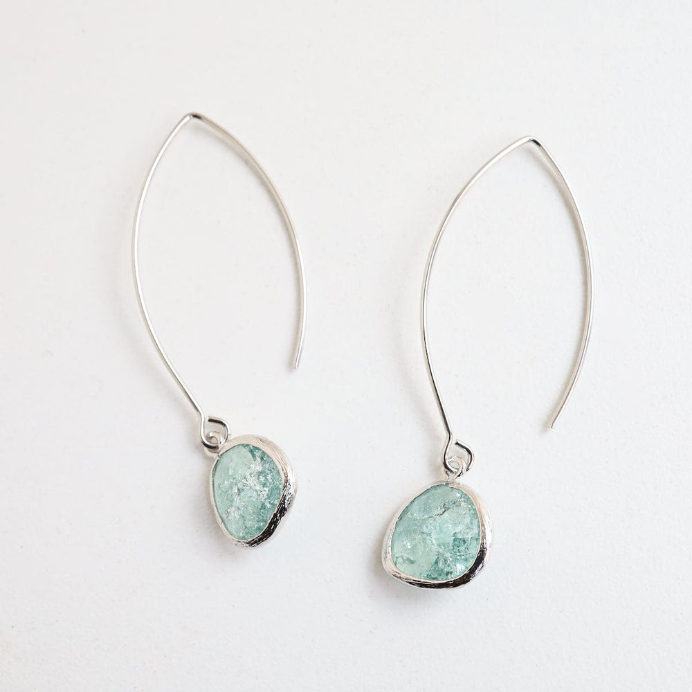 EAR Silver Erinite Rock Crystal Earring