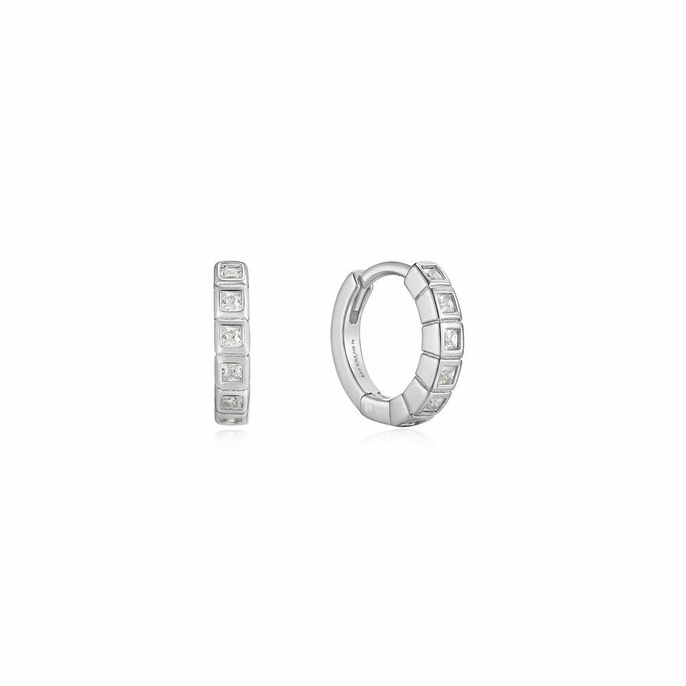 
                      
                        EAR Silver Glam Huggie Hoop Earrings
                      
                    