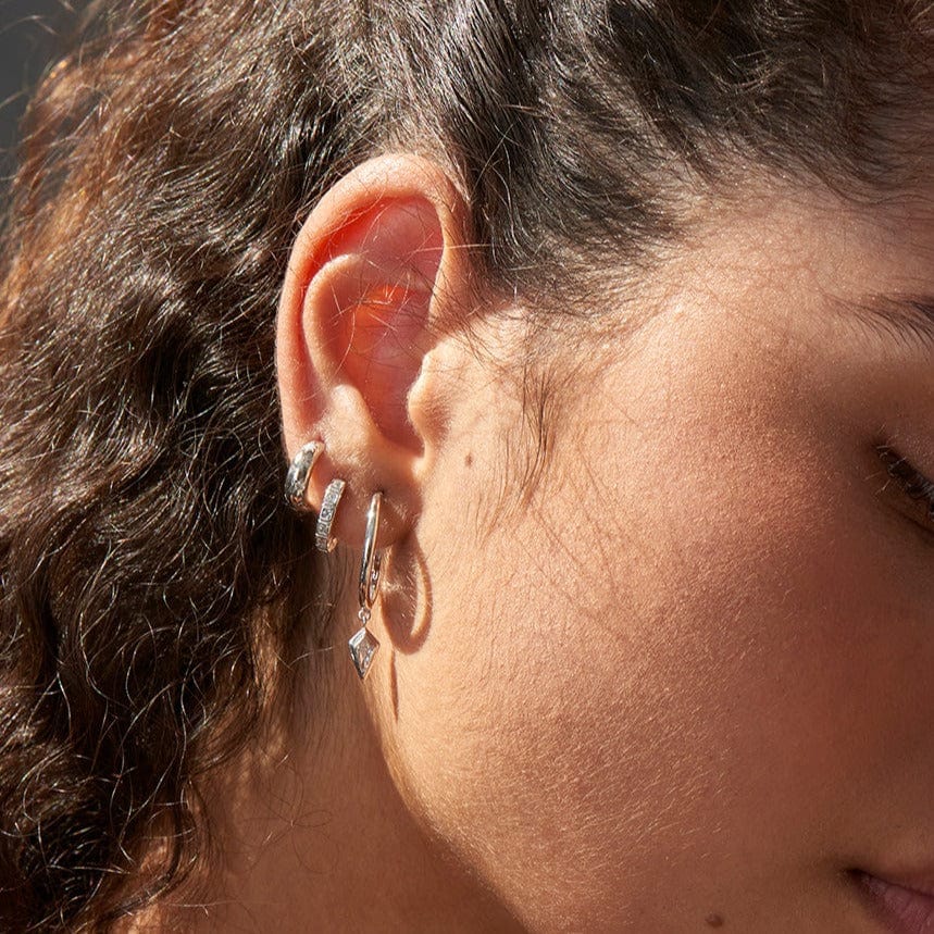 Huggie Hoop Earring Double Ear Piercing Ring Cartilage Earring